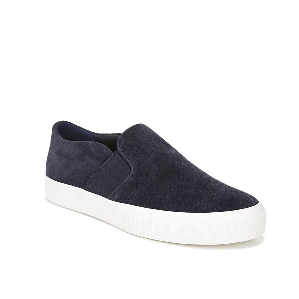 Vince Women's Black Fenton Faux-suede Flat Platform Sneakers 6